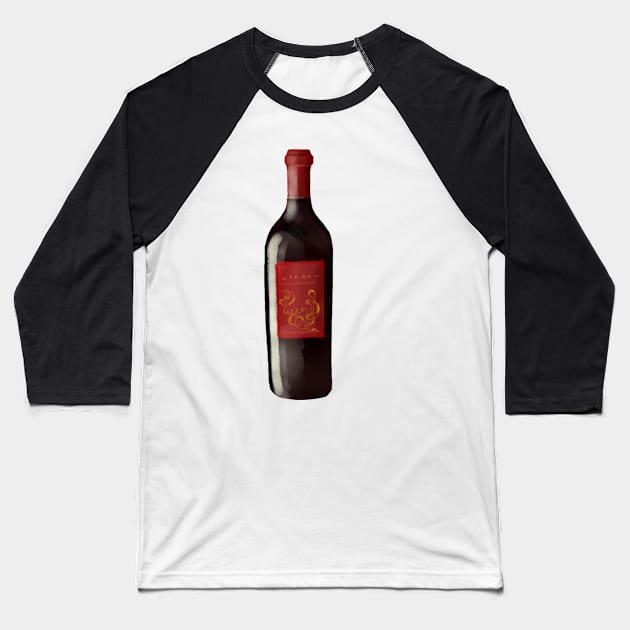 Wine Baseball T-Shirt by melissamiddle